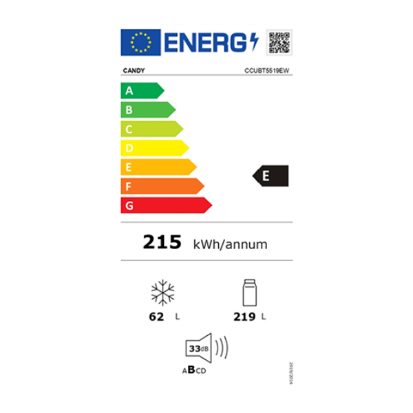 Ugradni kombinovani hladnjak Candy CCUBT5519EW (No Frost)