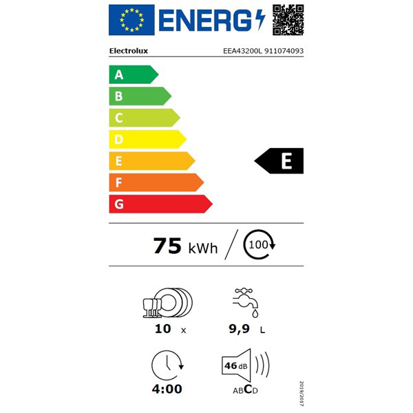 Ugradna mašina za pranje posuđa Electrolux EEA43200L