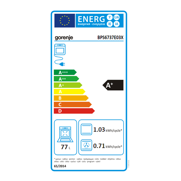 Ugradna rerna Gorenje BPS6737E03X-738563 pirolitička/