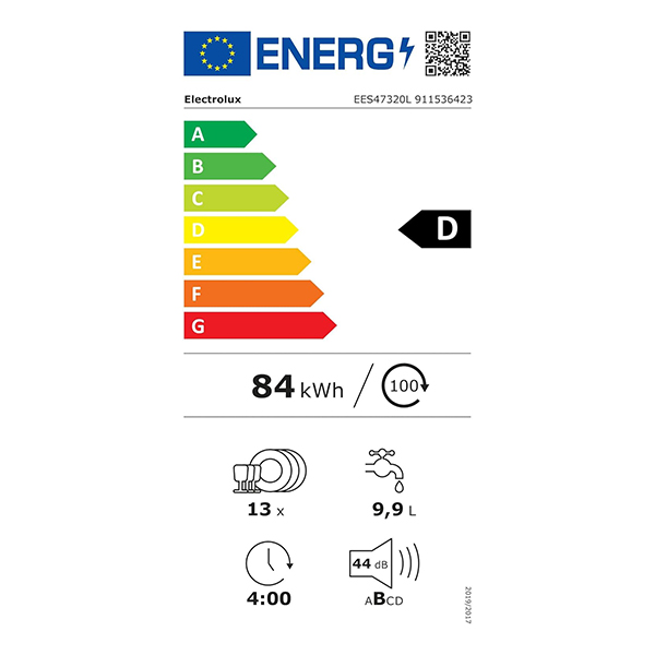 Ugradna mašina za pranje posuđa Electrolux EES47320L