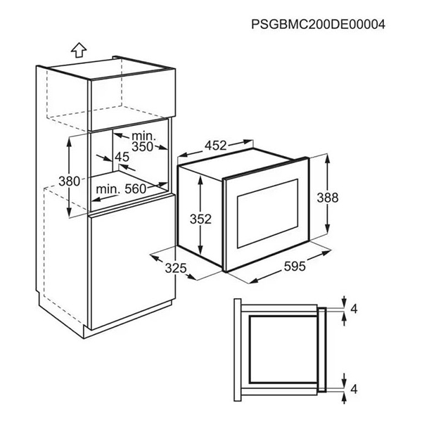 Ugradna mikrotalasna pećnica Electrolux LMS2203EMK