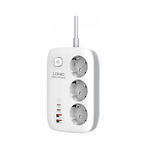Produžni kabl LDNIO 3xšuko+3xUSB+2xTip C bijeli SEW3436 Produžni kabl LDNIO 3xšuko+3xUSB+2xTip C bijeli SEW3436