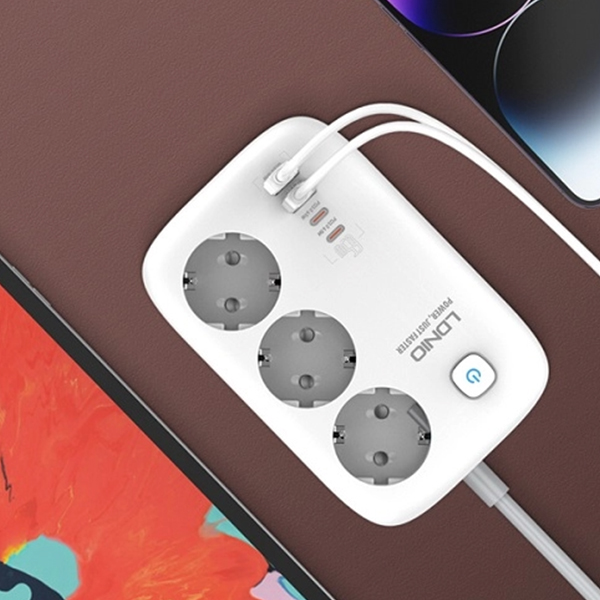 Produžni kabl LDNIO 3xšuko+3xUSB+2xTip C bijeli SEW3436 Produžni kabl LDNIO 3xšuko+3xUSB+2xTip C bijeli SEW3436