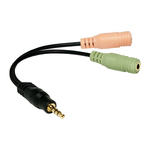 Audio kabl LogiLink 4-pin muški 3.5mm stereo na 2x3.5mm ženski