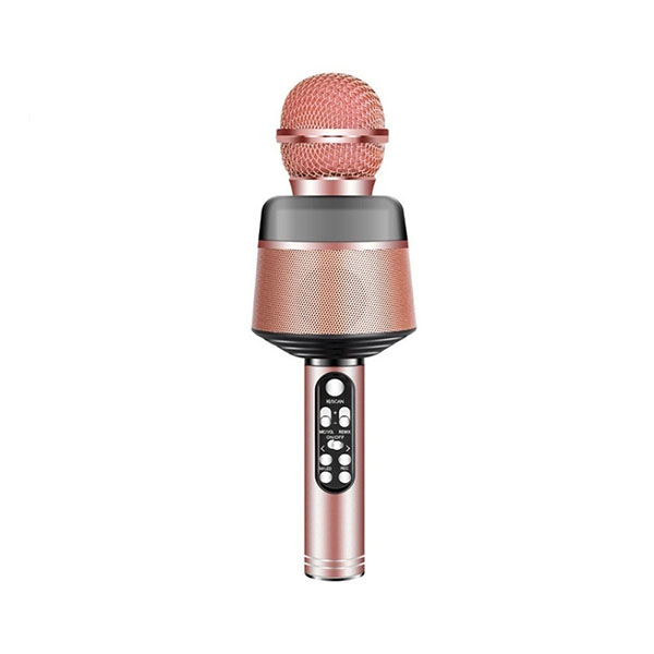 Mikrofon za karaoke Wster Q008 Bluetooth roze