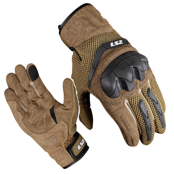 Rukavice LS2 Kubra Man Gloves Brown XXL (70210S0164XXL)