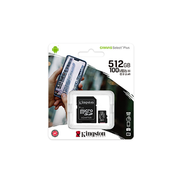 Memorijska kartica Kingston A1 Micro SDXC 512GB 100R Class 10 SDCS2/512GB + adapter