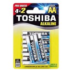 Baterije alkalne Toshiba LR03-GCNN BP6 2F SS 4+2