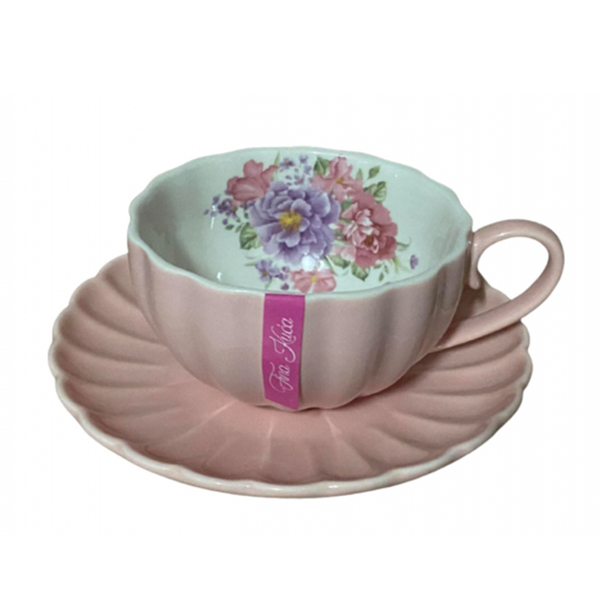 Šolje za kafu Fina kuća SET/6 200ml Jardin Pink