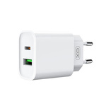 Punjač zidni XO CE02A PD 20W QC 3.0 18W 1x USB/1x USB-C white + USB-C/USB-C kabl GSM177825