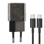 Punjač zidni XO CE05 PD 30W QC 3.0 18W 1x USB 1x USB-C brown + USB-C - USB-C cable GSM167339