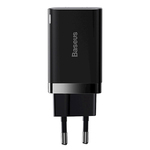 Zidni punjač Baseus wall charger Super Si PD 30W 1x USB-C black BRA011819