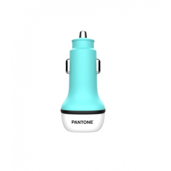 Punjač za auto Pantone 38W PT-PDDC05 Teal PD QC 1x USB, 1x USB-C GSM177140