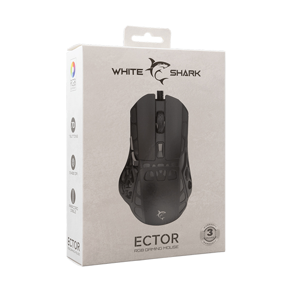 Miš White Shark Ector Gaming crni