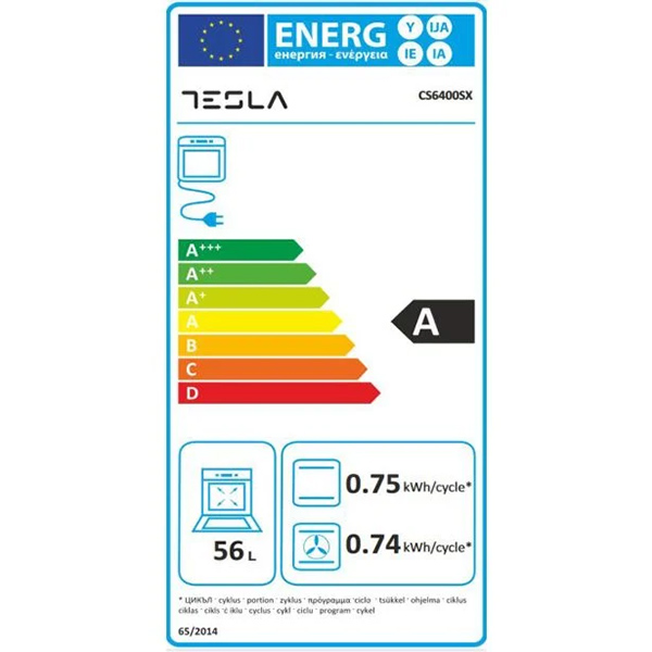 Eketrični šporet Tesla CS6400SX/