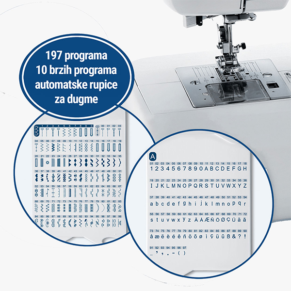 Mašina za šivenje Carina Professional 2.1