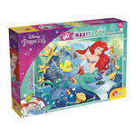 Puzzle Lisciani Maxi 2u1 Složi i oboji - Mala sirena, 60 kom