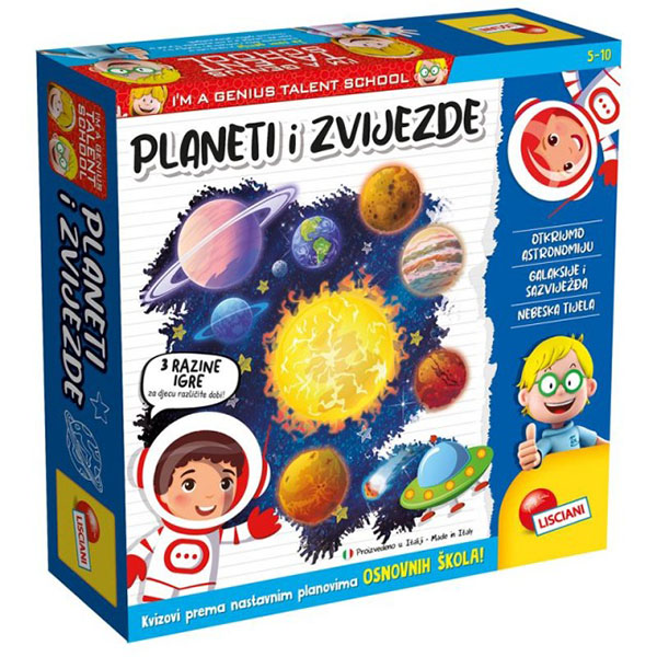 Edukativna igra Lisciani I'm a genius - Planete i zvijezde