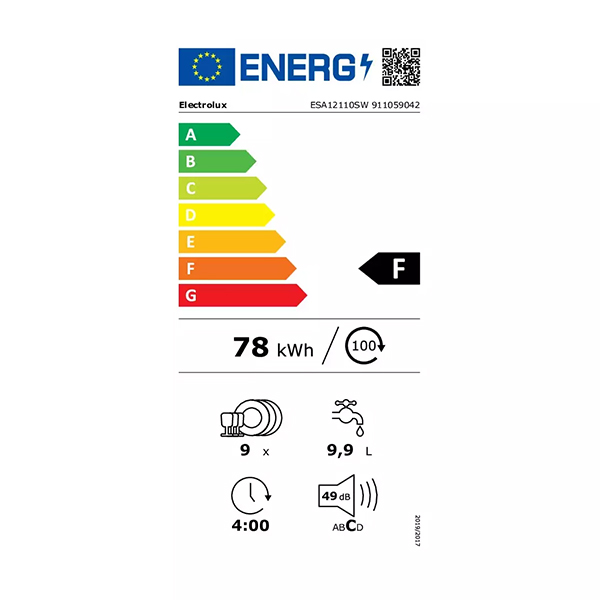 Mašina za pranje posuđa Electrolux ESA12110SW