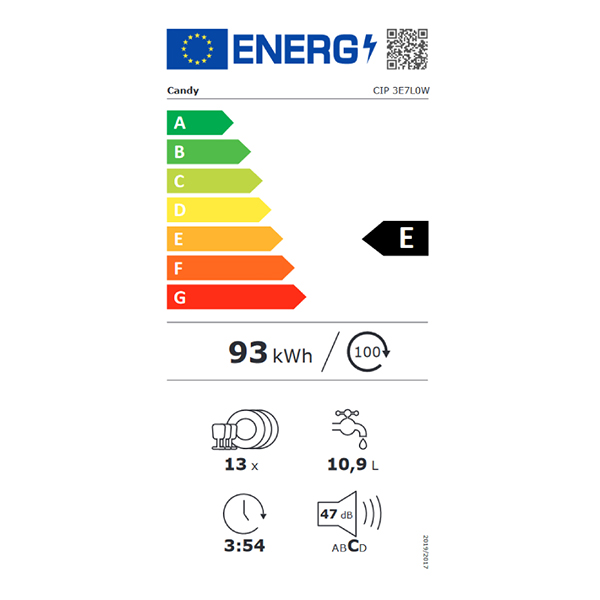 Ugradna mašina za pranje posuđa Candy CIP 3E7L0W