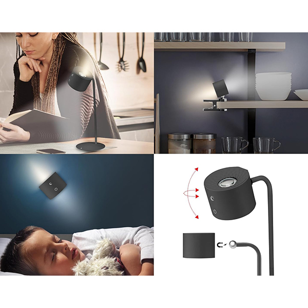 Lampa bežična 3u1 Beper P201UTP304 USB punjiva (Black)