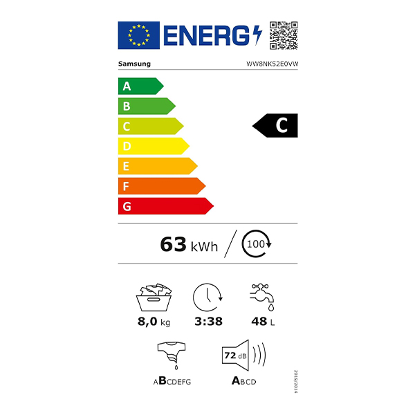 Veš mašina Samsung WW8NK52E0VW/LE Slim 8kg/1200rpm EcoBubble/Add Wash/