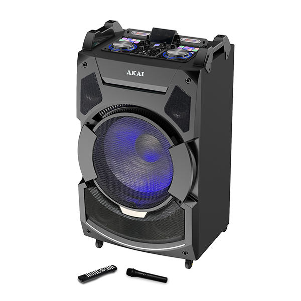 Zvučnik Akai DJ-S3HB Bluetooth Dual System Portable Speaker with Mixer