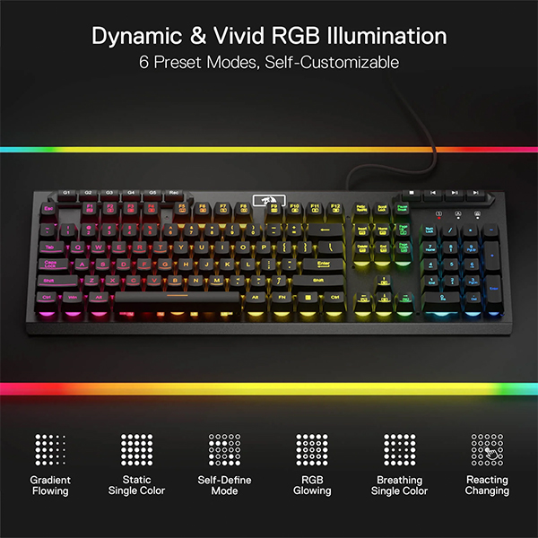 Tastatura Redragon Aditya K513 RGB Gaming