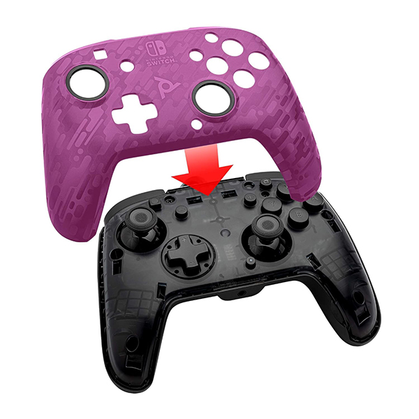 Džojstik PDP Faceoff Deluxe + Wired Switch Pro Controller Camo Purple PDP23-VP