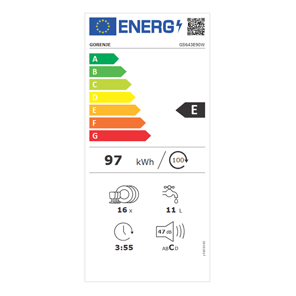 Mašina za pranje posuđa Gorenje GS643E90W-20012623/