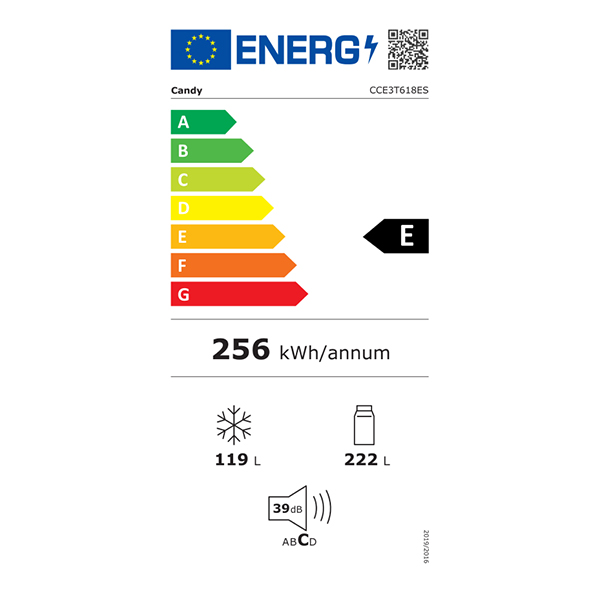 Kombinovani hladnjak Candy CCE3T618ES (No Frost)