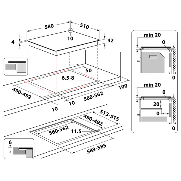 Ugradna ploča Whirlpool AKT 8090/NE HOB