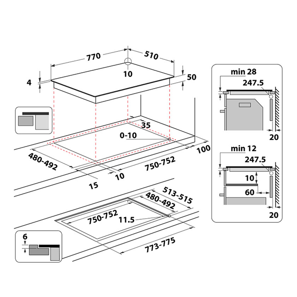 Ugradna ploča Whirlpool WF S1577 CPNE HOB indukciona