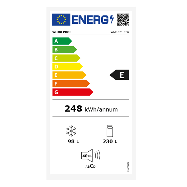 Kombinovani hladnjak Whirlpool WNF 821 E W (No Frost)