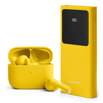 SET 2U1 COLORUM Power bank 10.000mAh + slušalice TWS Bluetooth (Yellow)