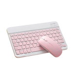 Tastatura + miš JITE BT-02 Pink/White Combo bežični set