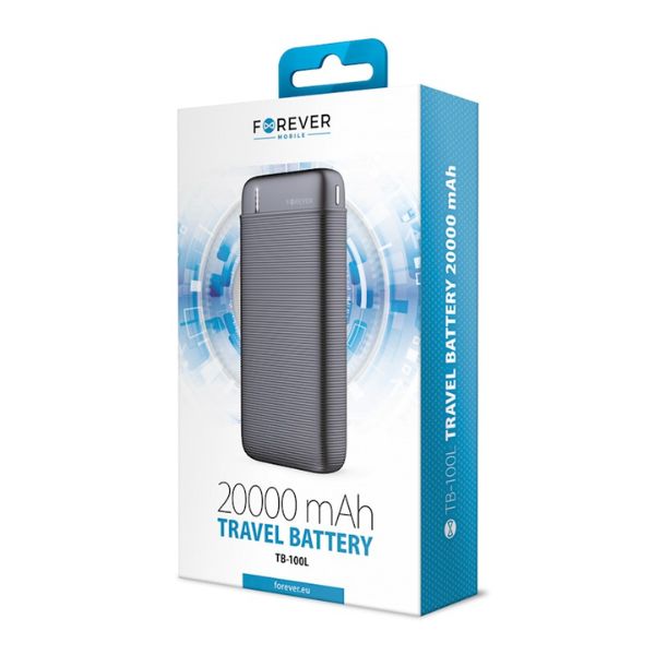 Forever power bank TB-100L 20000 mAh black GSM099220