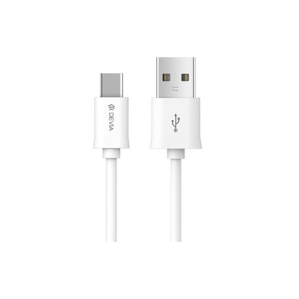 Devia cable Smart EC082 USB - USB-C 1,0 m 2,1A white BRA004043