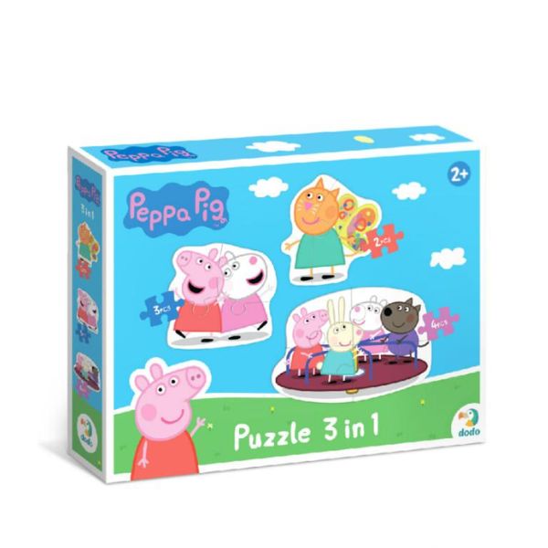 Puzzle DoDo Pepa Prase 3u1