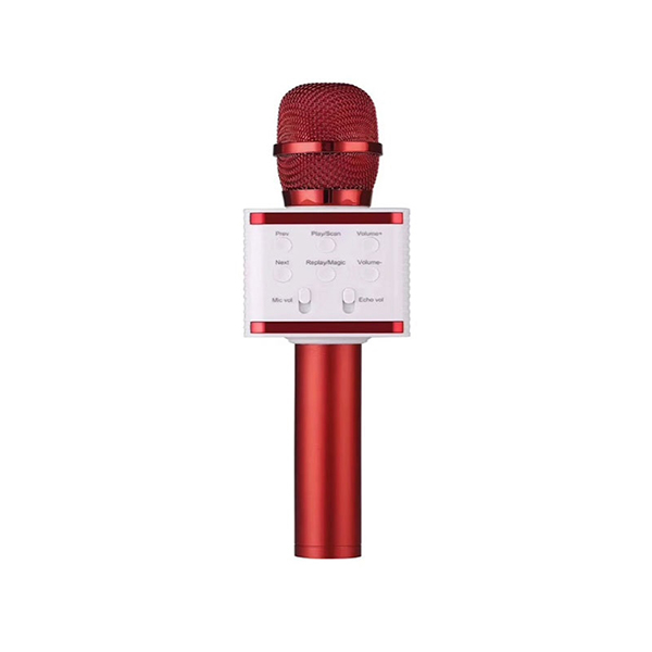 Mikrofon za karaoke WSTER V7 Bluetooth crveni