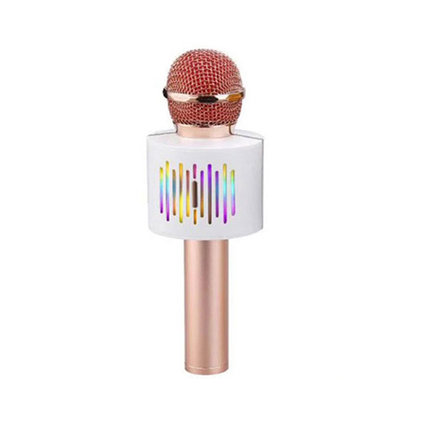 Mikrofon za karaoke WSTER V8 Bluetooth rozi