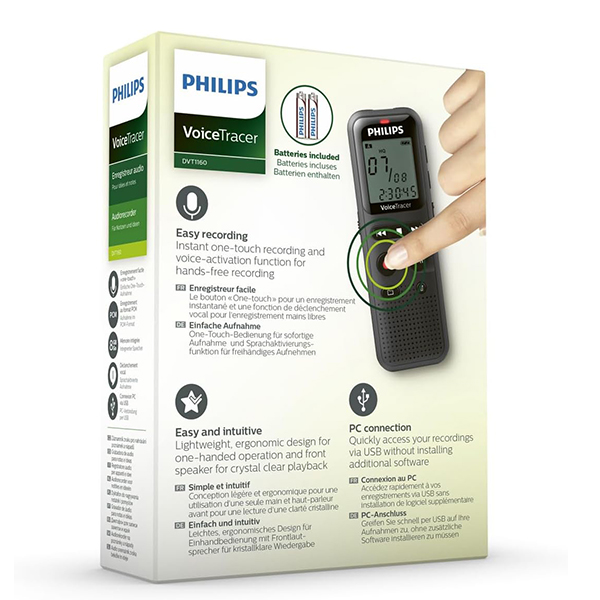 Digitalni diktafon Philips DVT1160 Audio recorder Digitalni diktafon Philips DVT1160 Audio recorder
