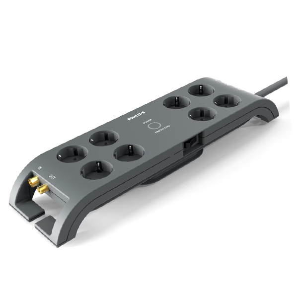 Produžni kabl Philips SPN5185A/58 sa prenaponskom zaštitom, 2m