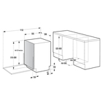 Ugradna mašina za pranje posuđa Gorenje DW50.1 GV642D65-745176/ Ugradna mašina za pranje posuđa Gorenje DW50.1 GV642D65-745176/