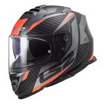 Kaciga LS2 FF800 Storm Racer Matt Titanium Fluo Orange XXL (108002152XXL)