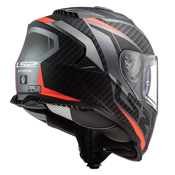 Kaciga LS2 FF800 Storm Racer Matt Titanium Fluo Orange XXL (108002152XXL) Kaciga LS2 FF800 Storm Racer Matt Titanium Fluo Orange XXL (108002152XXL)