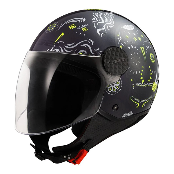 Kaciga LS2 OF558 Sphere Lux II Maxca Black H-V Yellow XXL