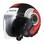 Kaciga LS2 OF620 Classy Disko Matt Black Red White L (366202332L)