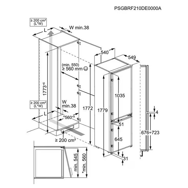 Ugradni kombinovani hladnjak Electrolux LNS3LE18S (LowFrost) Ugradni kombinovani hladnjak Electrolux LNS3LE18S (LowFrost)
