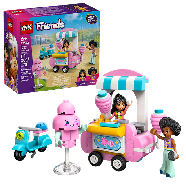 LEGO Friends Cotton Candy Stand and Scooter (42643)